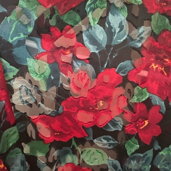 Victoria’s Secret Gold Label Vintage Floral Rose Robe Size Small Textured Maxi - Picture 4 of 6